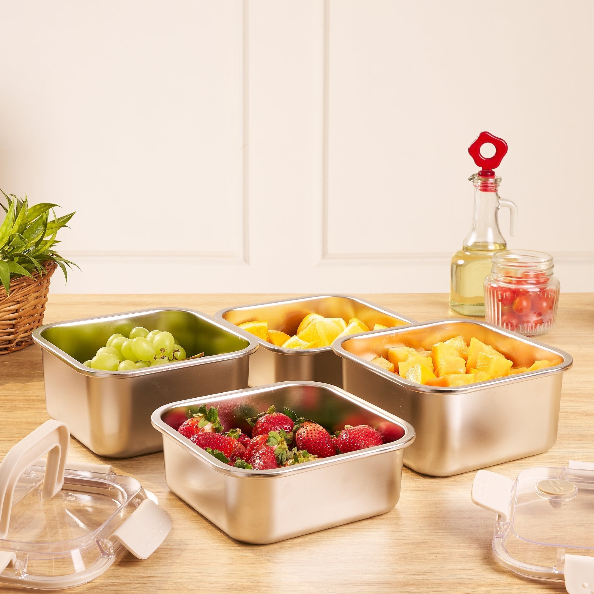 Fresh Lock  Flat Bottom Meal Lunch Box