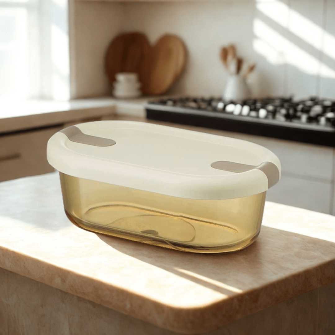 Multi-Functional Microwave-Safe Glass Lunch Box with Sealed Compartment(750ml)