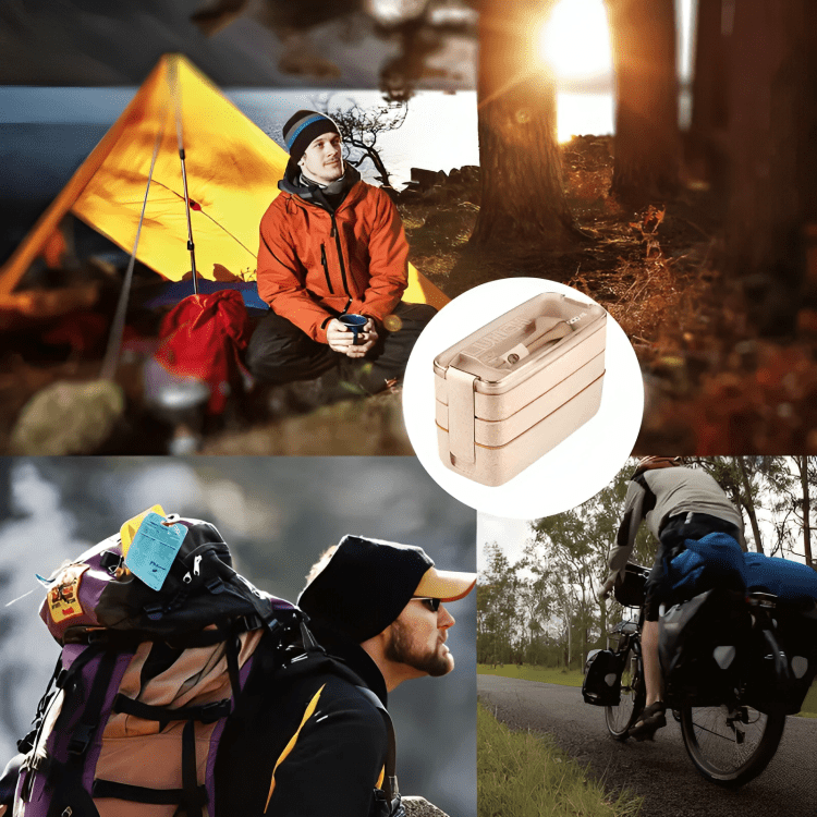 3-in-1 Compartment Containers With Spoons