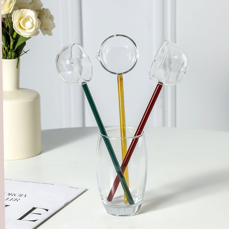 Elegant Glass Stirring Spoon
